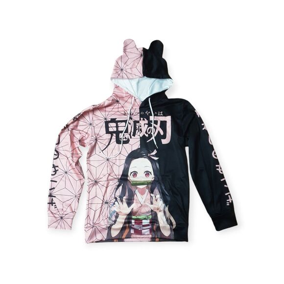 Demon Slayer Nazuko Anime Hoodie Sweatshirt Medium - Picture 1 of 3